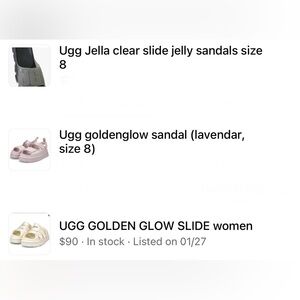 3 pairs of size 8 ugg sandals
